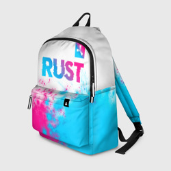 Рюкзак 3D Rust neon gradient style: символ сверху