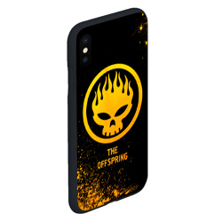 Чехол для iPhone XS Max матовый The Offspring - gold gradient - фото 2