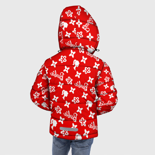 Зимняя куртка для мальчиков 3D Барби паттерн красный, цвет черный - фото 4