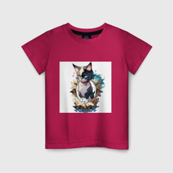 Детская футболка хлопок Кот мими