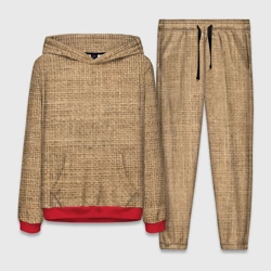 Женский костюм с толстовкой 3D Мешковина ткань - холоп