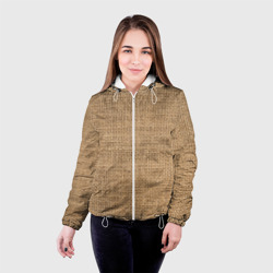 Женская куртка 3D Мешковина ткань - холоп - фото 2