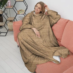 Плед с рукавами Мешковина ткань - холоп - фото 2