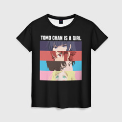 Женская футболка 3D Tomo chan Is a Girl - Аниме