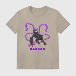 Мужская футболка хлопок Badbad - монстр из Детского сада Банбана