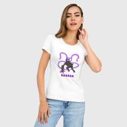 Женская футболка хлопок Slim Badbad - монстр из Детского сада Банбана - фото 2