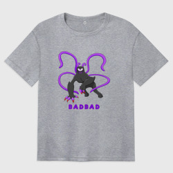 Женская футболка хлопок Oversize Badbad - монстр из Детского сада Банбана