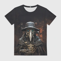 Женская футболка 3D Механический чумной доктор