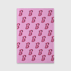 Обложка для паспорта матовая кожа B is for Barbie