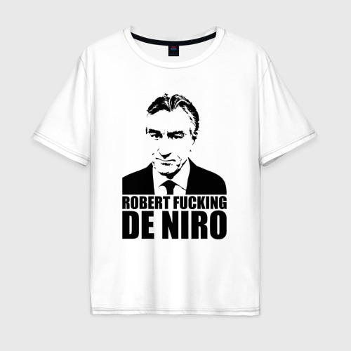 Мужская футболка хлопок Oversize Robert De Niro, цвет белый