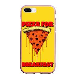 Чехол для iPhone 7Plus/8 Plus матовый Пицца - Фаст фуд
