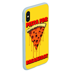 Чехол для iPhone XS Max матовый Пицца - Фаст фуд - фото 2