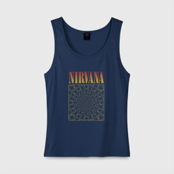 Женская майка хлопок Nirvana лого
