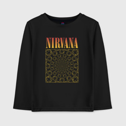 Детский лонгслив хлопок Nirvana лого