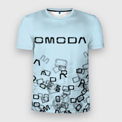 Мужская футболка 3D Slim Omoda letters pattern