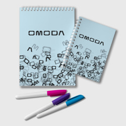 Блокнот Omoda letters pattern