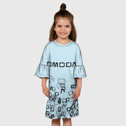 Детское платье 3D Omoda letters pattern - фото 2