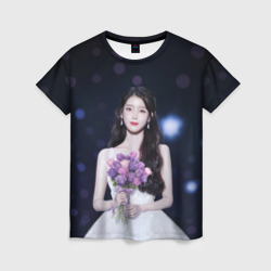 Женская футболка 3D АйЮ и звёздное небо