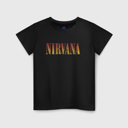 Детская футболка хлопок Nirvana logo