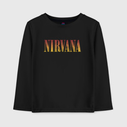 Детский лонгслив хлопок Nirvana logo