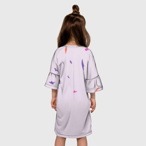 Детское платье 3D с принтом IU Art, вид сзади #2