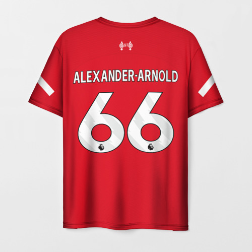 Мужская футболка с принтом Трент Александер-Арнольд Ливерпуль форма 23-24 домашняя, вид сзади №1