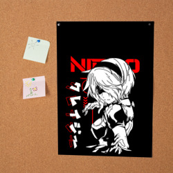 Постер Nier Automata - черный и красный - фото 2