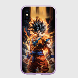 Чехол для iPhone XS Max матовый Сон Гоку - драгонболл
