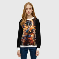 Женский свитшот 3D Сон Гоку - драгонболл - фото 2