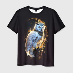 Мужская футболка 3D Снежная сова