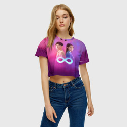 Женская футболка Crop-top 3D Reset: Infinity - фото 2