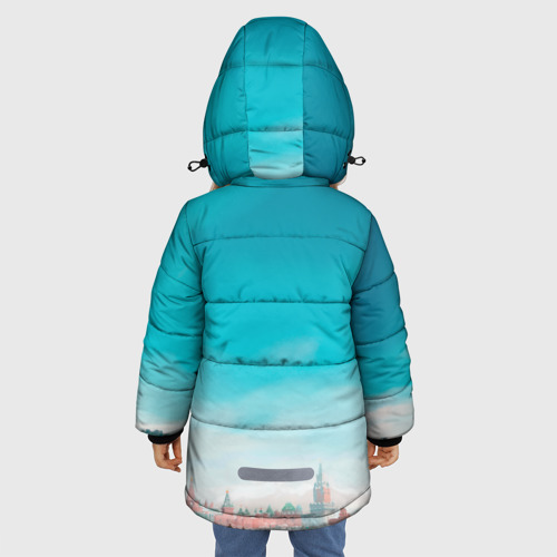 Зимняя куртка для девочек 3D Нейрокремль, цвет красный - фото 4