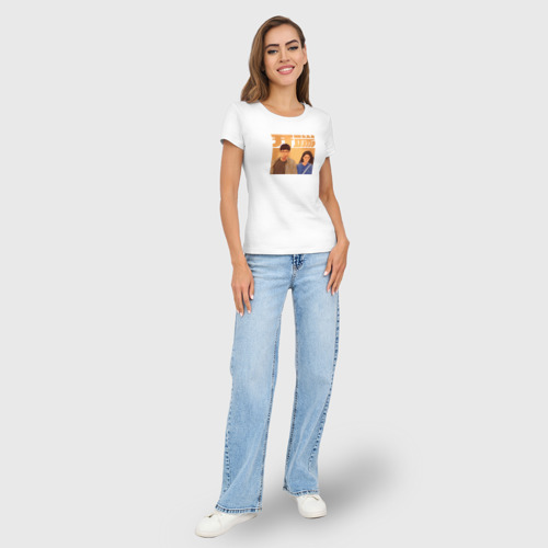 Женская футболка хлопок Slim Начало: Дорама, цвет белый - фото 5