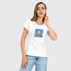 Женская футболка хлопок Slim Дорама Начало: арт - фото 2