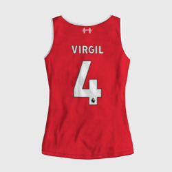 Женская майка 3D Вирджил ван Дейк Ливерпуль форма 23-24 домашняя