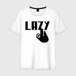 Мужская футболка хлопок Lazy