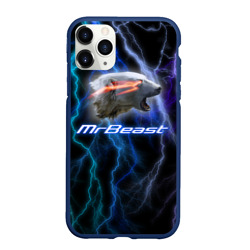 Чехол для iPhone 11 Pro Max матовый Мистер Бист - молнии
