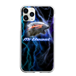 Чехол для iPhone 11 Pro Max матовый Мистер Бист - молнии