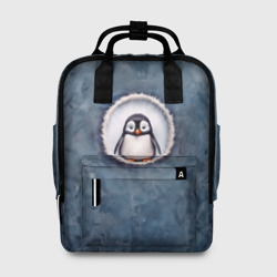 Женский рюкзак 3D Маленький забавный пингвинчик