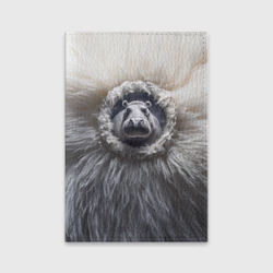 Обложка для паспорта матовая кожа Брутальный бегемот