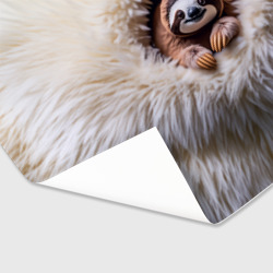 Бумага для упаковки 3D Ленивец в меху - фото 2