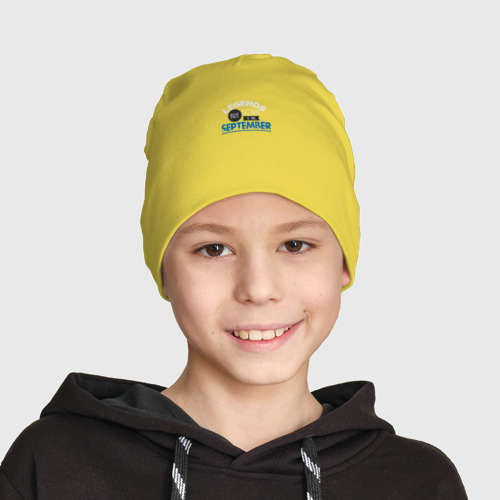 Детская шапка демисезонная Легенда сентября, цвет желтый - фото 3