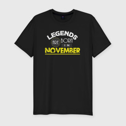 Мужская футболка хлопок Slim Легенда ноября