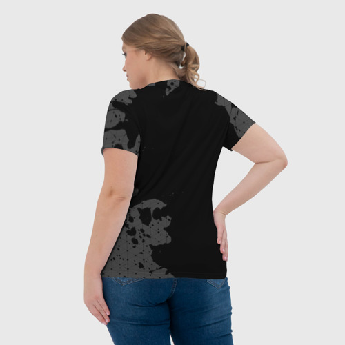 Женская футболка 3D Code Geass glitch на темном фоне: надпись, символ, цвет 3D печать - фото 7
