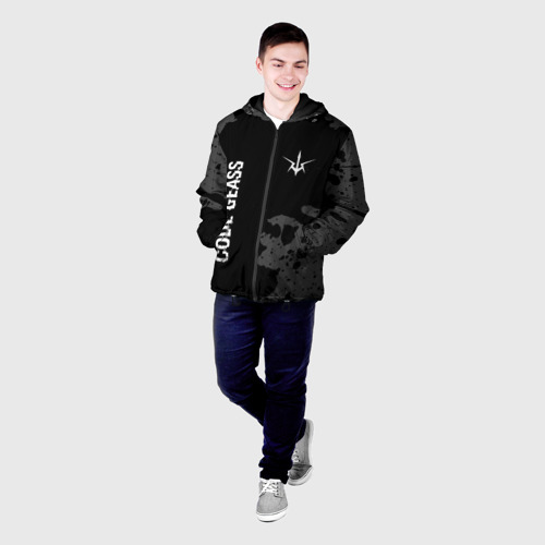 Мужская куртка 3D Code Geass glitch на темном фоне: надпись, символ, цвет 3D печать - фото 3