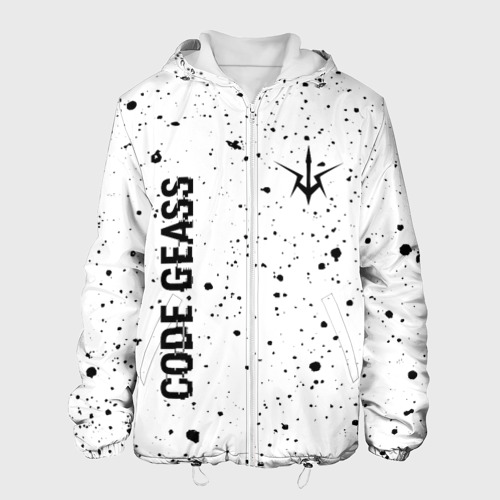 Мужская куртка 3D Code Geass glitch на светлом фоне: надпись, символ, цвет 3D печать