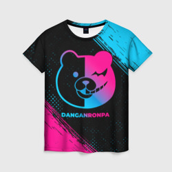 Женская футболка 3D Danganronpa - neon gradient