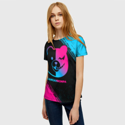 Женская футболка 3D Danganronpa - neon gradient - фото 2