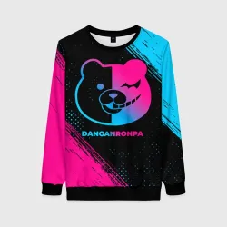 Женский свитшот 3D Danganronpa - neon gradient