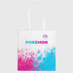 Шоппер 3D Pokemon neon gradient style: символ сверху